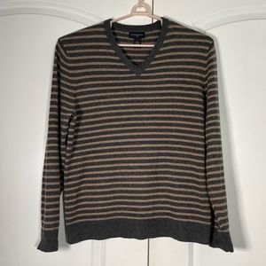Banana Republic Factory 100% cashmere men’s striped sweater size L